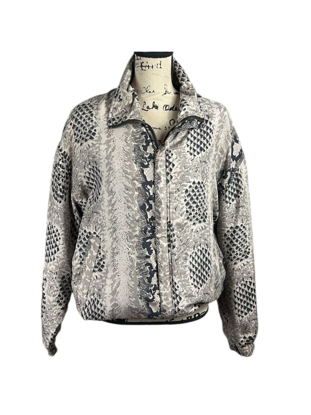 Vintage 80’s Silk Patterned Jacket size L